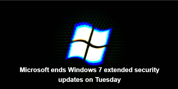 Microsoft ends Windows 7 extended security updates on Tuesday